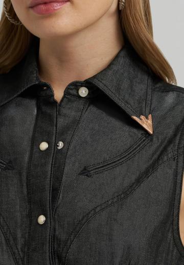 Джинсовая жилетка