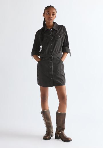 Джинсовое платье