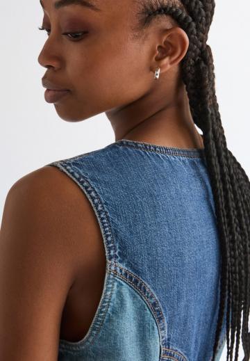 Джинсовый комбинезон