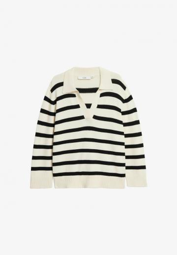 Пуловер в полоску