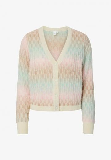 Жаккардовая вязаная кофта