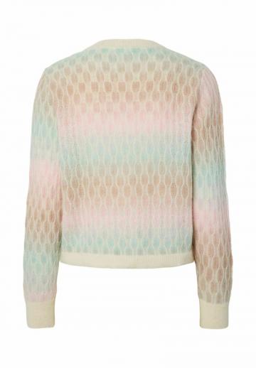 Жаккардовая вязаная кофта