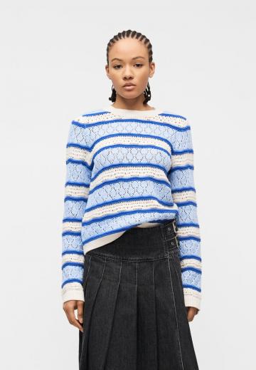 Пуловер в полоску