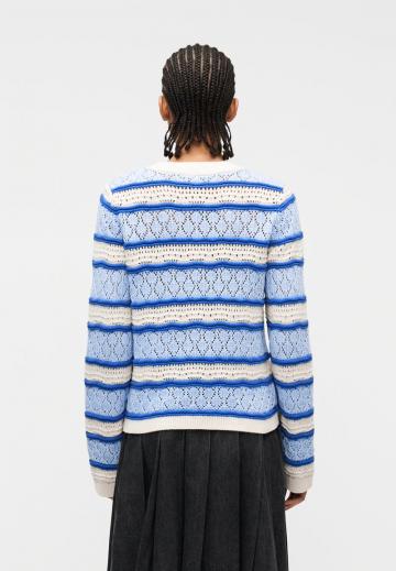 Пуловер в полоску