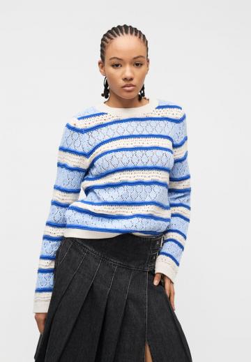 Пуловер в полоску