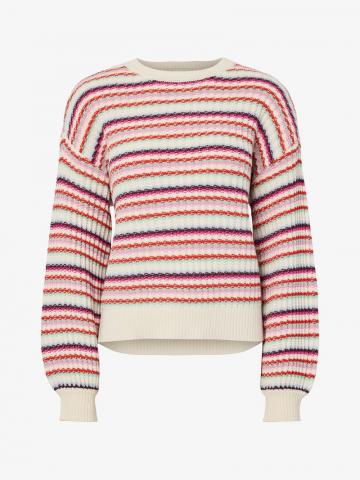Пуловер в полоску