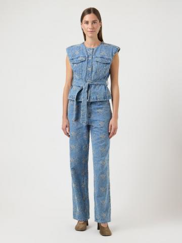 Джинсовый комбинезон