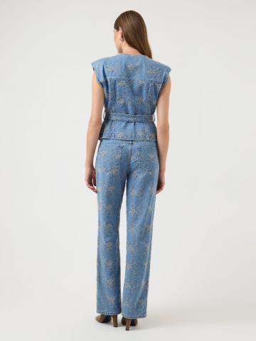 Джинсовый комбинезон