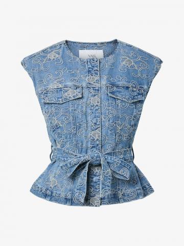 Джинсовый комбинезон