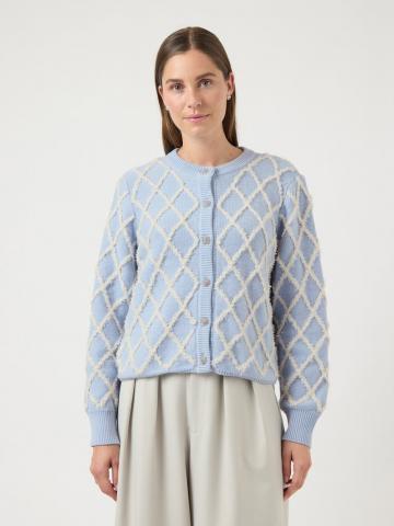 Жаккардовая вязаная кофта