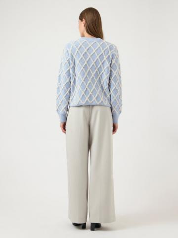 Жаккардовая вязаная кофта