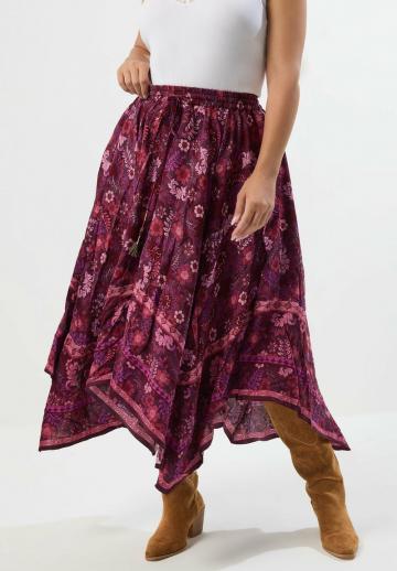 Юбка с воланами