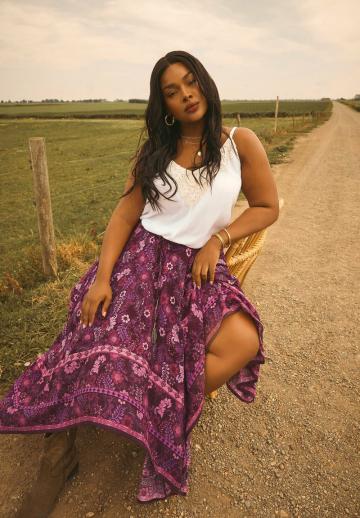 Юбка с воланами