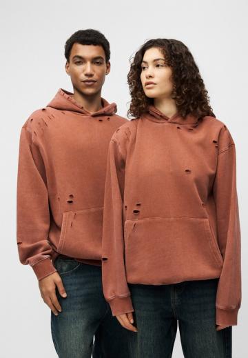 Пуловер с капюшоном