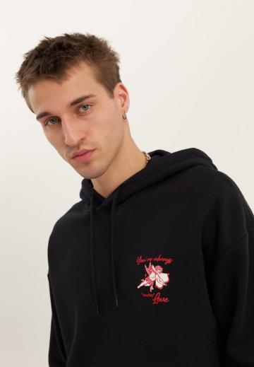 Пуловер с капюшоном