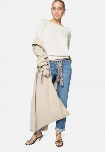 Пуловер с рукавом три четверти