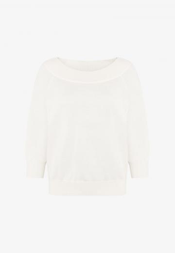 Пуловер с рукавом три четверти