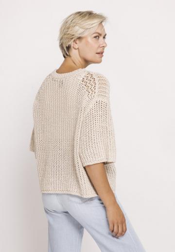 Пуловер с рукавом три четверти