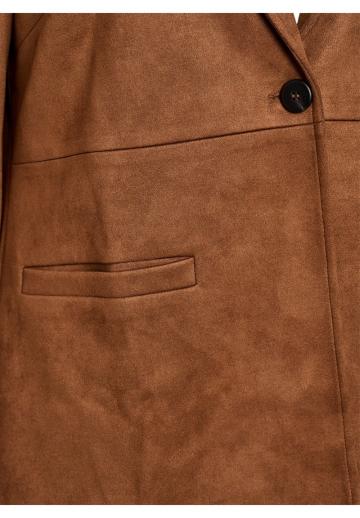 Пальто из искусственной кожи