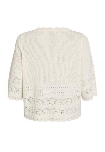 Пуловер с рукавом три четверти