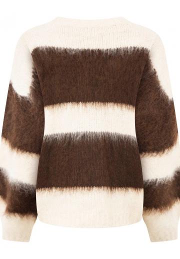 Пуловер в полоску