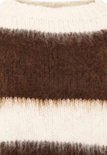 Пуловер в полоску