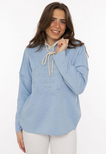 Пуловер с капюшоном