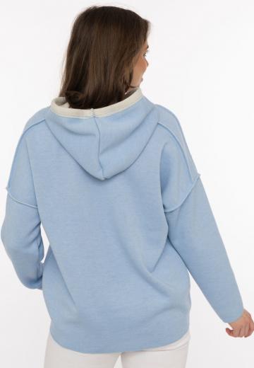 Пуловер с капюшоном