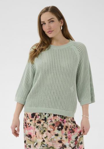 Пуловер с рукавом три четверти