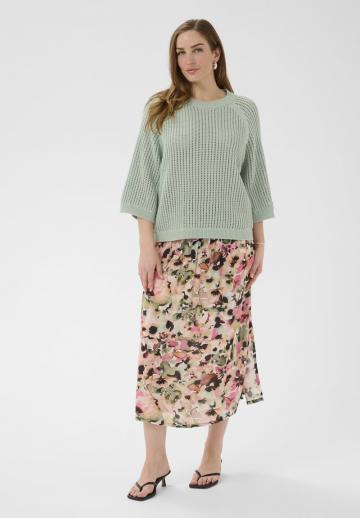 Пуловер с рукавом три четверти