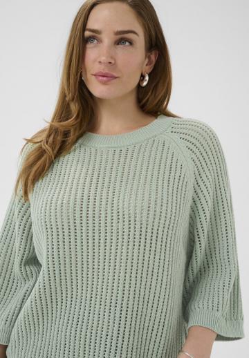 Пуловер с рукавом три четверти