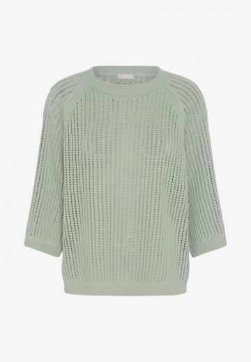 Пуловер с рукавом три четверти