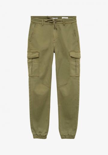 Брюки с накладными карманами