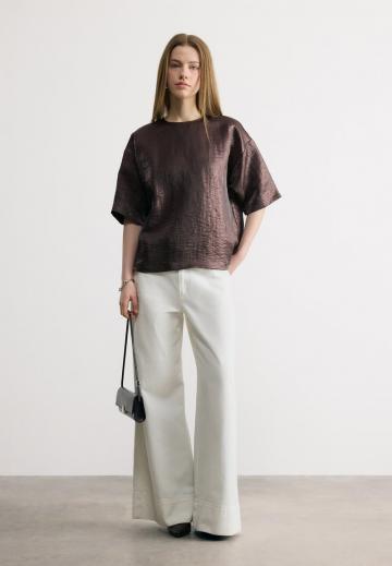 Атласная блузка