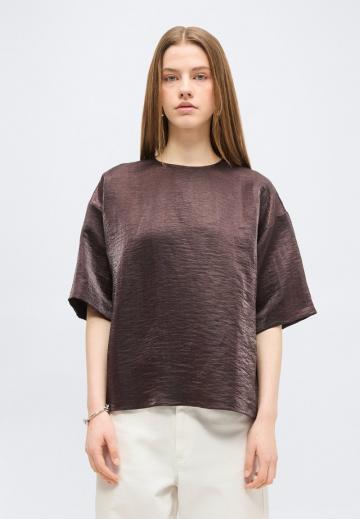 Атласная блузка