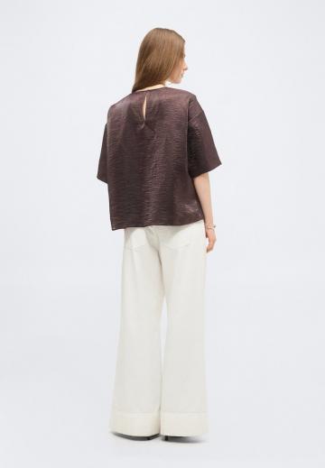 Атласная блузка