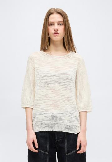 Пуловер с рукавом три четверти