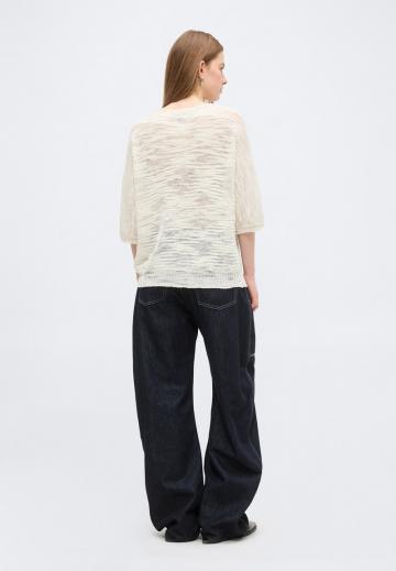 Пуловер с рукавом три четверти