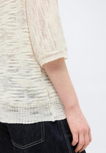 Пуловер с рукавом три четверти