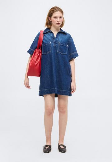 Джинсовое платье