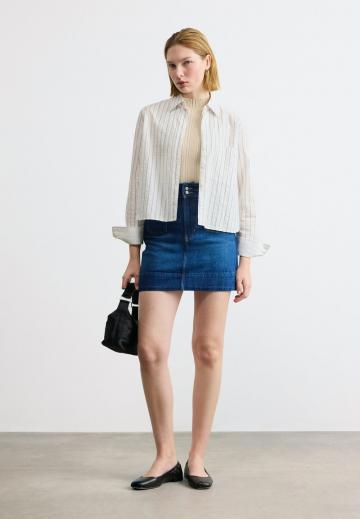 Юбка с накладными карманами