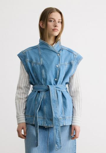 Джинсовая жилетка