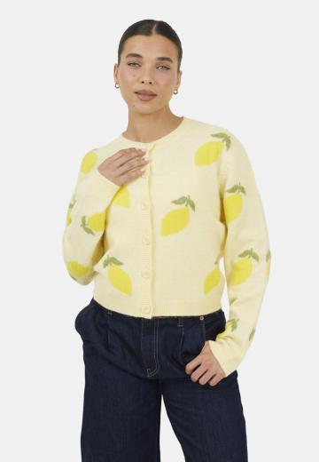 Жаккардовая вязаная кофта