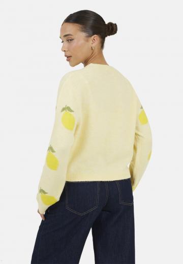 Жаккардовая вязаная кофта