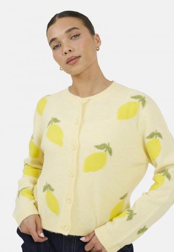 Жаккардовая вязаная кофта