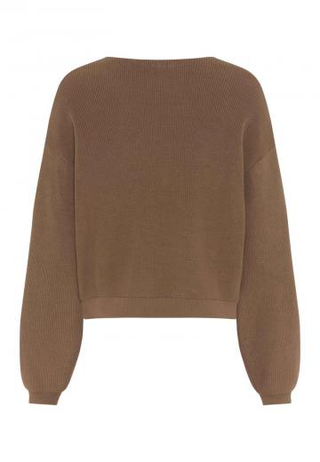 Пуловер с вырезом V