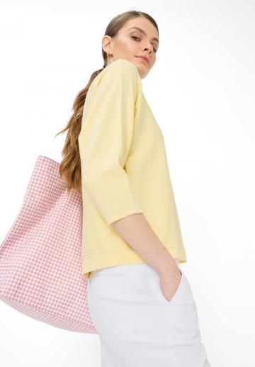 Пуловер с рукавом три четверти