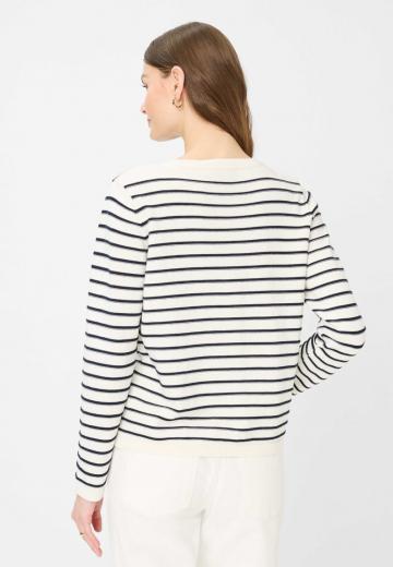 Пуловер в полоску