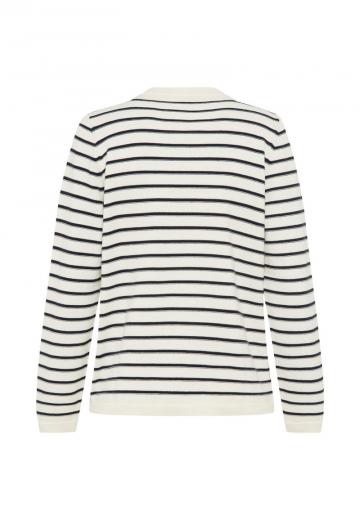 Пуловер в полоску