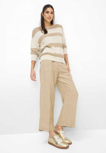 Пуловер в полоску